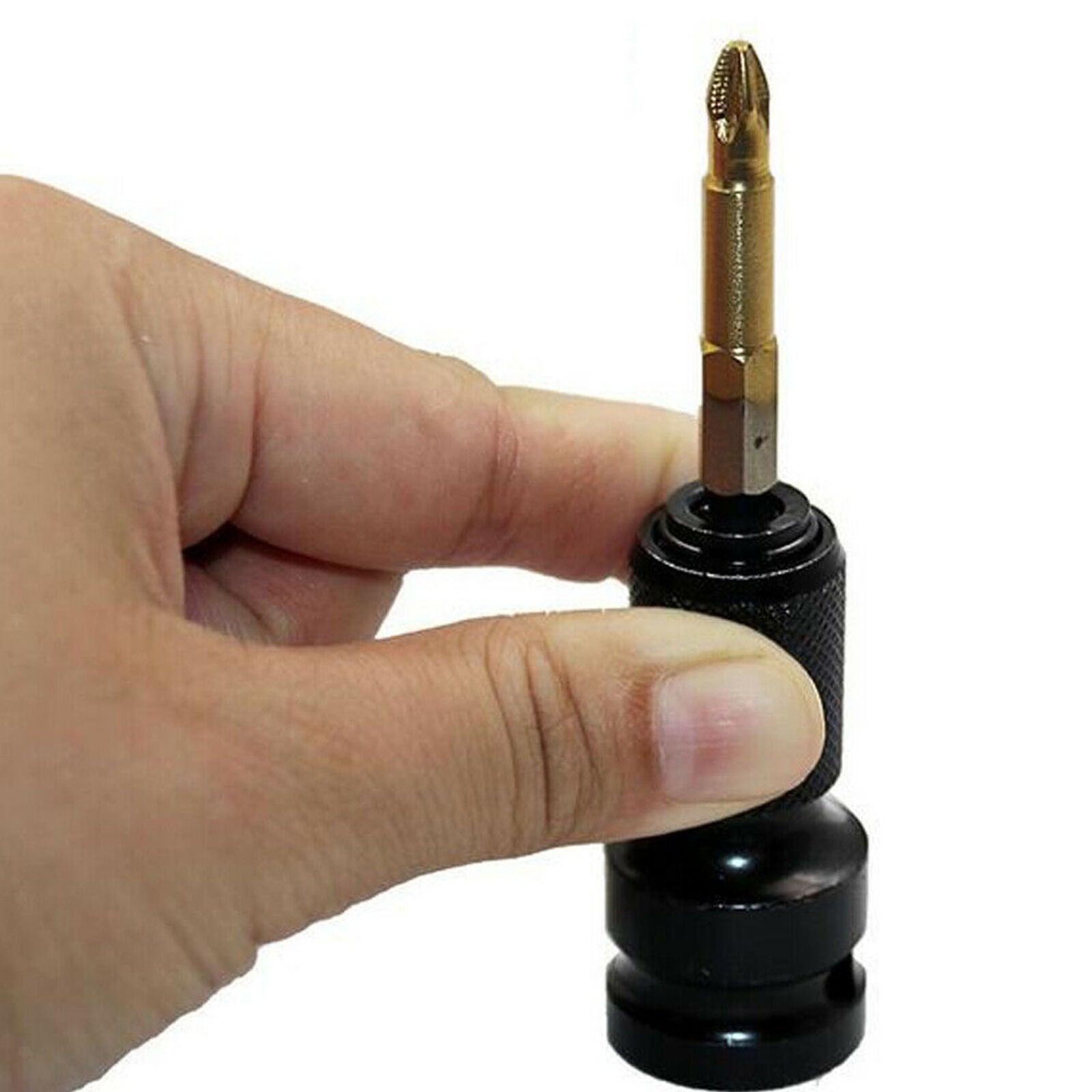 1/2inch To 1/4inch Hex Shank Quick Release Screwdriver Bit Holder Adapter