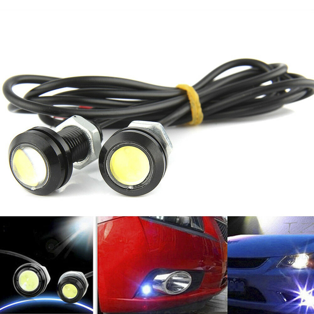 2Pcs White 12 LEDs 15W Eagle Eye LED Daytime Running DRL Backup Light Car Lamps^