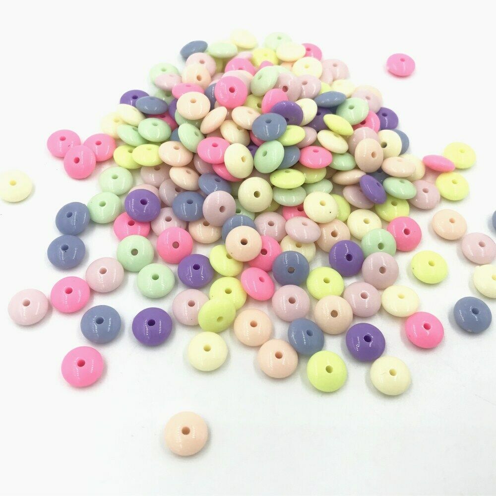 500pcs Acrylic beads DIY material kidâ€™s Jewelry necklace Accessories 8mm