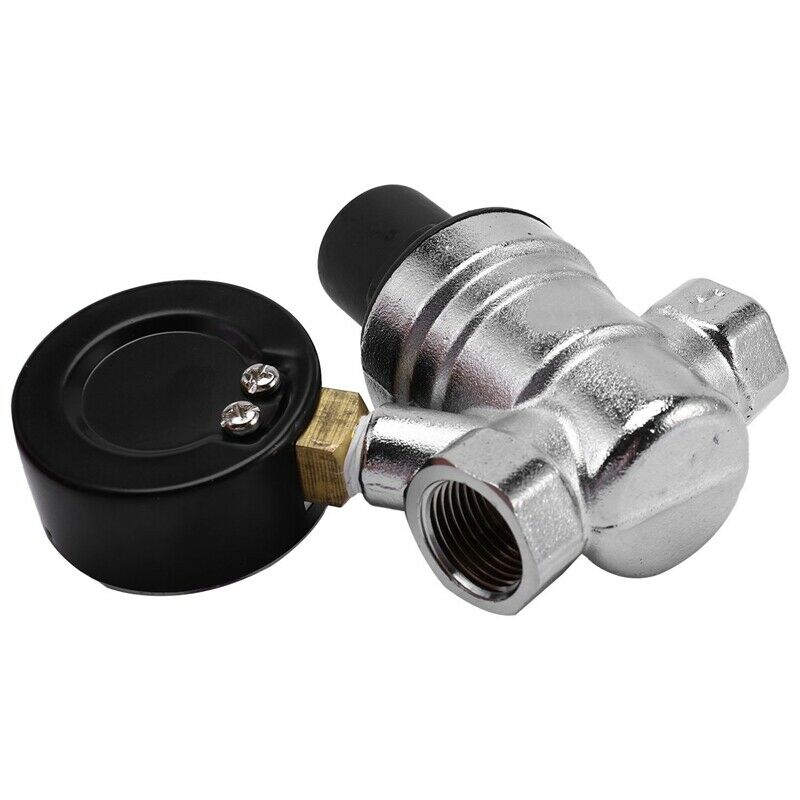 1/2 Inch Water Pressure Regulator with Gauge Pressure Maintaining Valve Tap WaK9