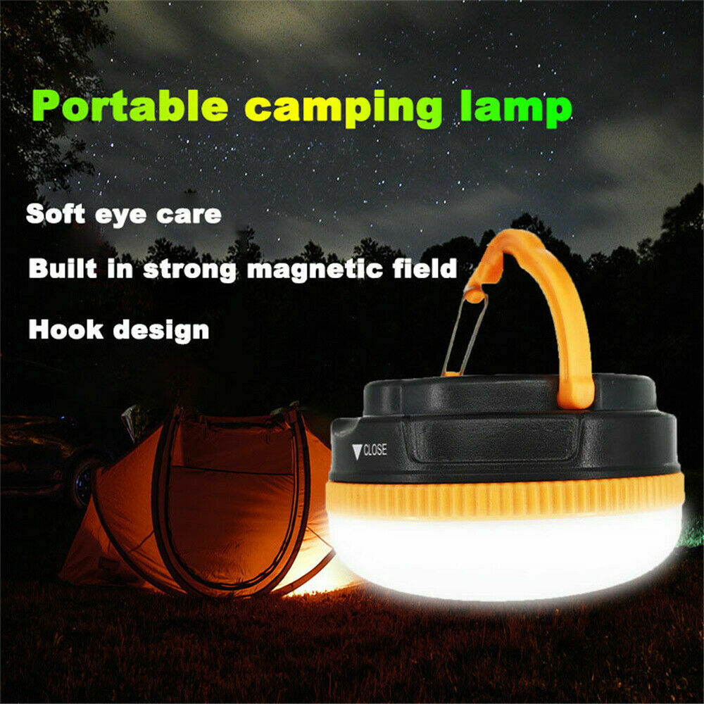 Portable USB Rechargeable LED Camping Lights Lantern Hanging Tent Night Lamp US