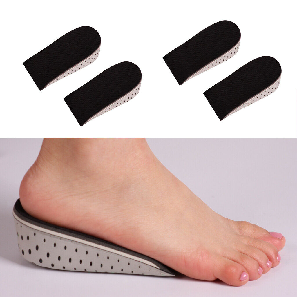 2Pairs Soft Breathable Adjustable Memory Foam Height Increase Insoles 3cm