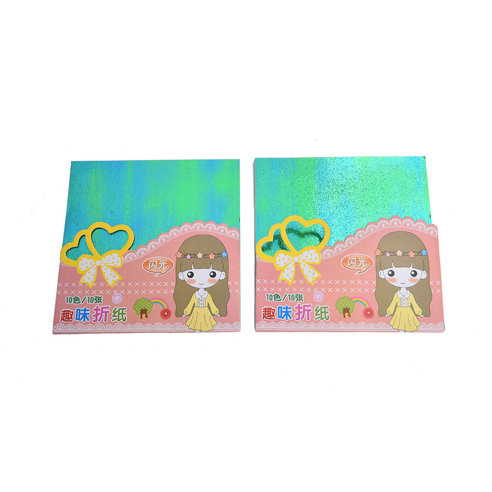 Glitter Paper Sparkling Shiny Lucky Bird Boat Animal Star Colorful Origami D Qx