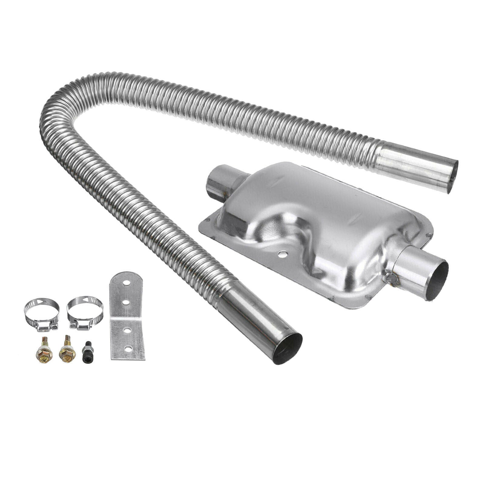 Stainless Steel Car Exhaust Pipe Silencer Muffler Kit Screws for Eberwebasto