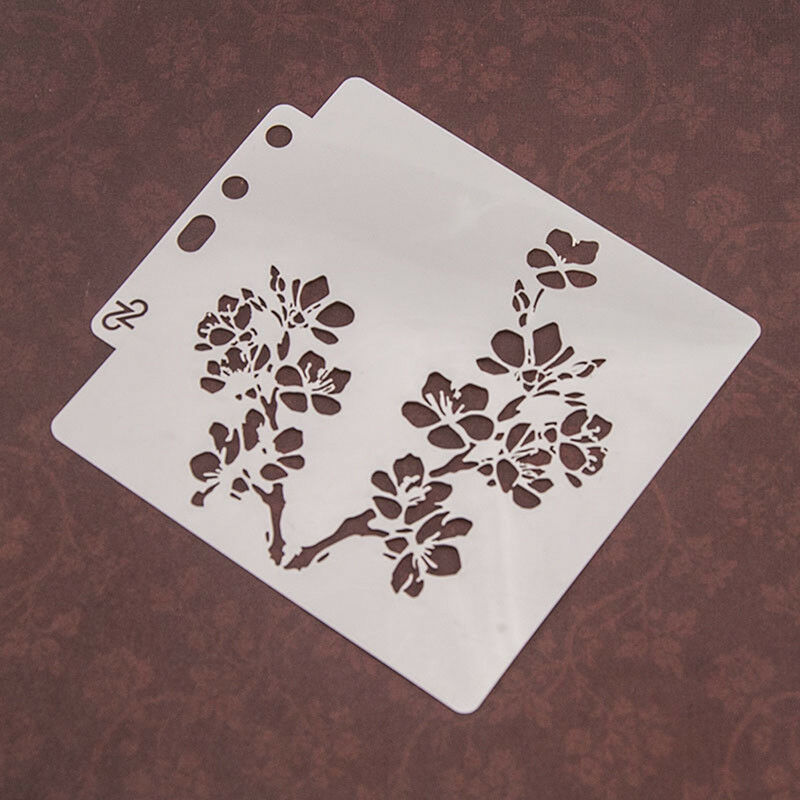 Reusable flowers Stencil Airbrush Art DIY Home Decor Scrapbooking Albumy1B Rf