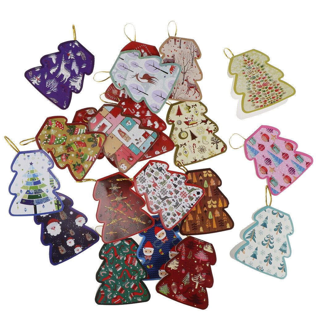 160pcs Christmas Tree Paper Wishes Cards Gift Cards Christmas Hanging Decor
