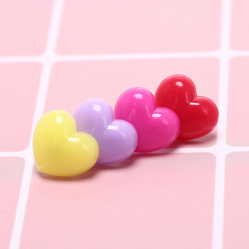12pcs/box multi-color heart push pins notice board map drawing office thum.l8