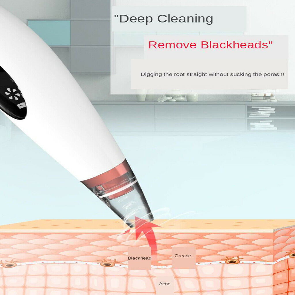 Blackhead Remover Deep Cleaning Remove Acne Electric Acne Extractor Kit