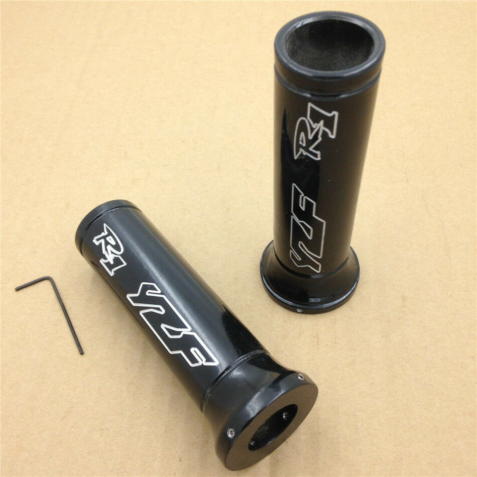 Black Aluminum Billet Handlebar Grips for Yamaha YZFR1 YZF-R1 YZF R1 2006 2007