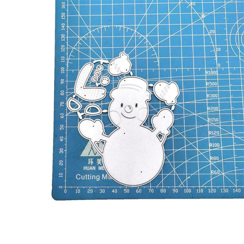 Christmas Cute Big Snowman Carbon Steel Cutting Dies DIY Scrapbooking Photo