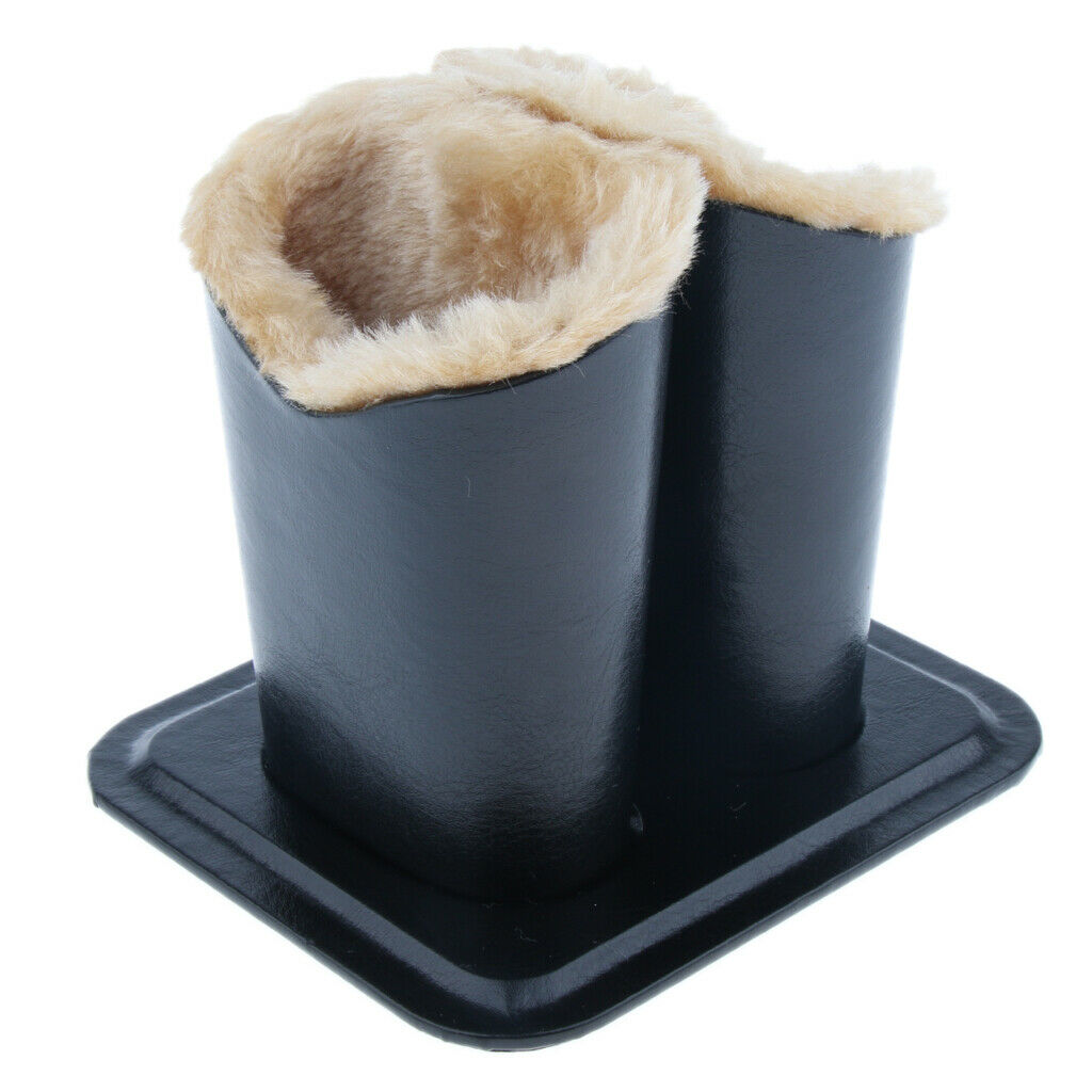 Double Head Anti Scratch Soft Plush Lined Eyeglass Holder Stand Upright