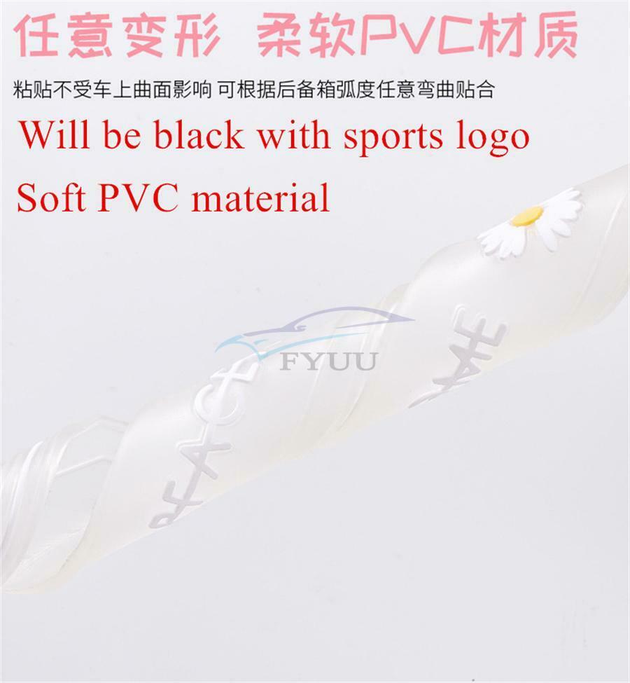 4PCS 85*5cm Black Rubber Car Universal Bumper Corner Protector Scratch Pad Kit