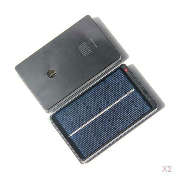 2x Solar Pannel Battery Charger for for 4 Slot AA AAA Rechargeable Batteries