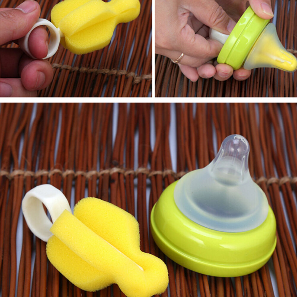 6pcs New Baby Nipple Brush Bottle Brush Sponge Cleaner With Pacifier Brus.l8