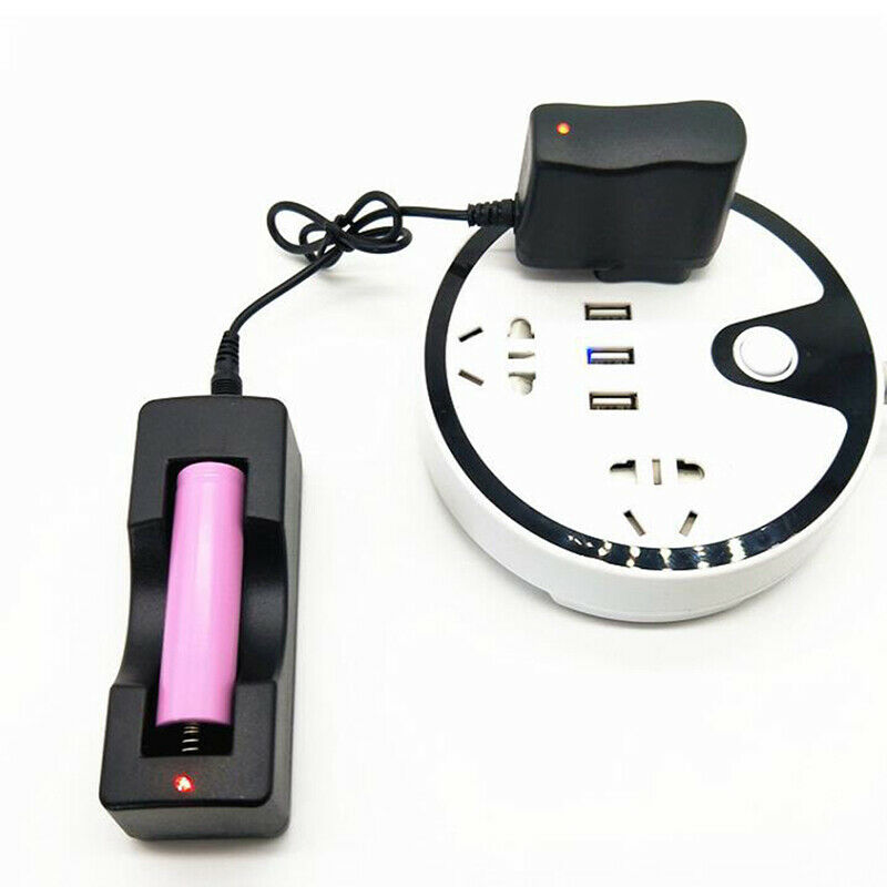 1Pc DC4.2V 5.5mm Flashlight Power Charger 18650 Liion Battery Charger US Plu Tt