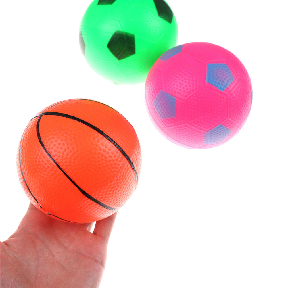 12cm Inflatable Basketball Football Blow Up Ball Kids Sports Outdoor Play.l8