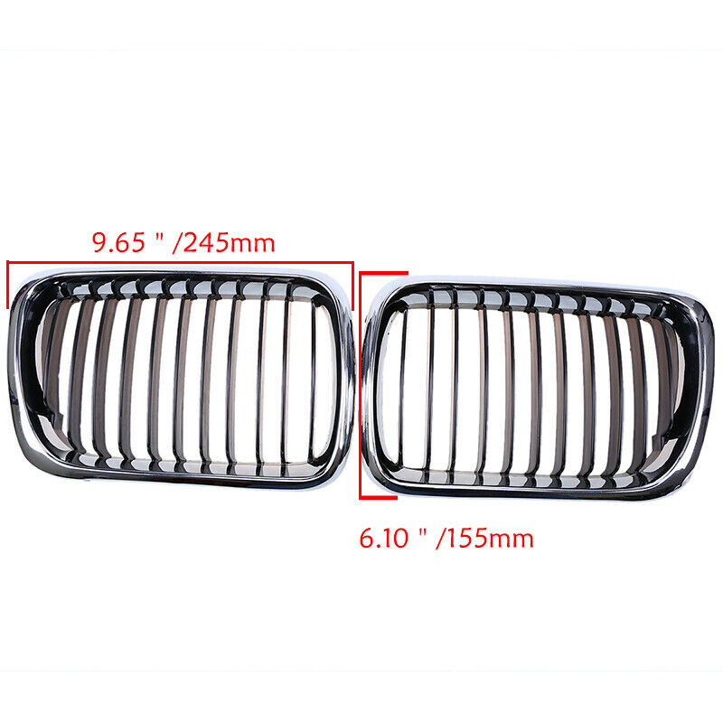 For BMW E36 Sedan Cabrio Touring Coupe 1996â€“1999 Front Kidney Grilles Grills