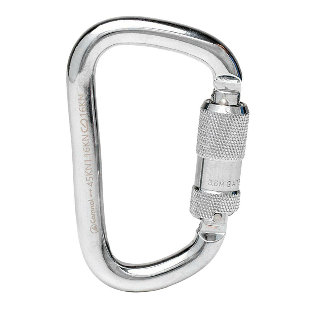 45KN Twist Gate Auto Lock Carabiner Climbing Caving   Rappelling by CE