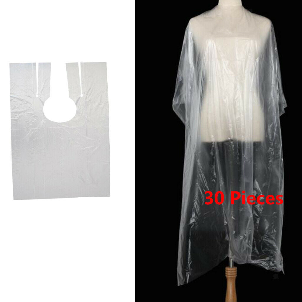 130x Disposable Hair Cutting Capes Home Shop Shampoo Hair Dyeing Bib Cloth