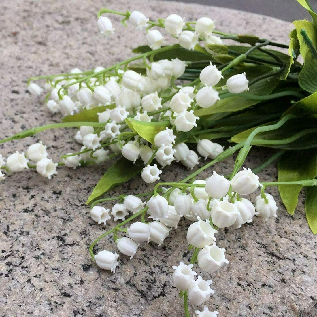 10 Pcs Lily of The Valley Artificial Flowers Wind Chime Orchid Wedding Flowers