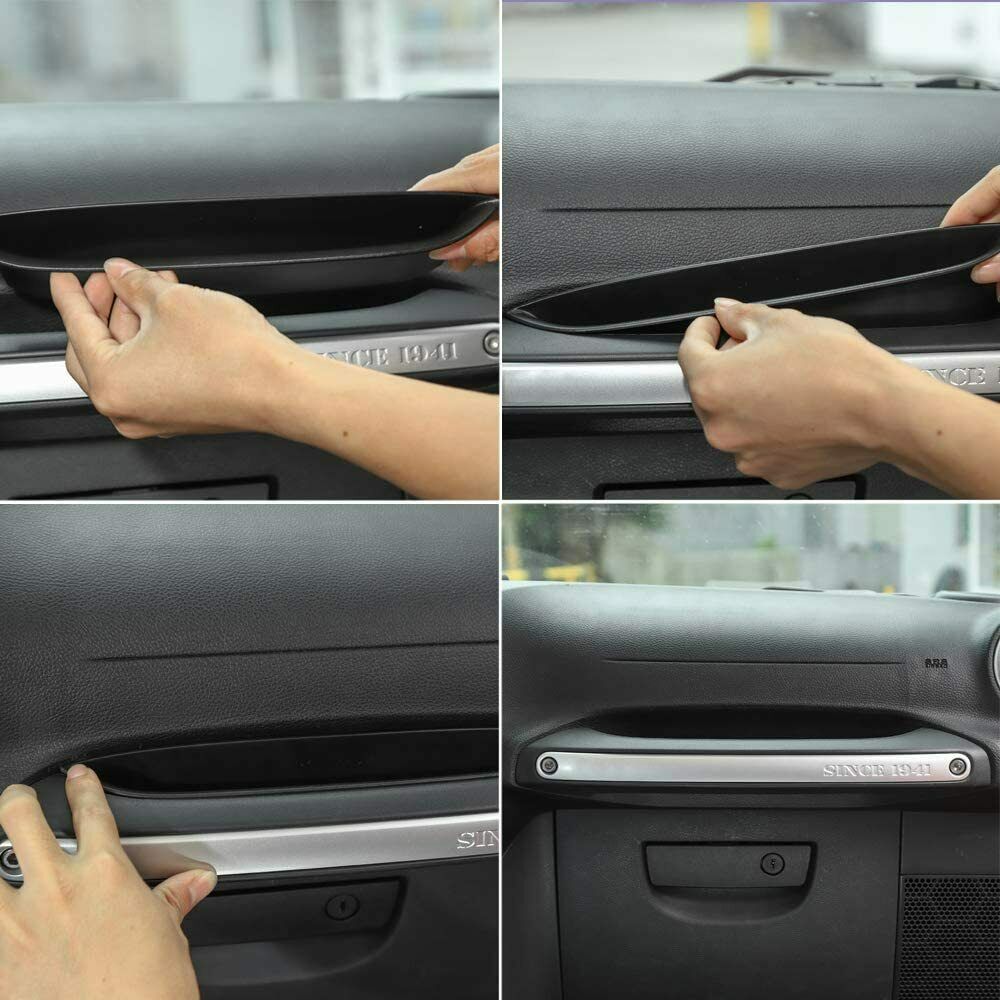 Car Side Co-Pilot Grab Handle Storage Box Organizer for 11-18 Jeep Wrangler JK