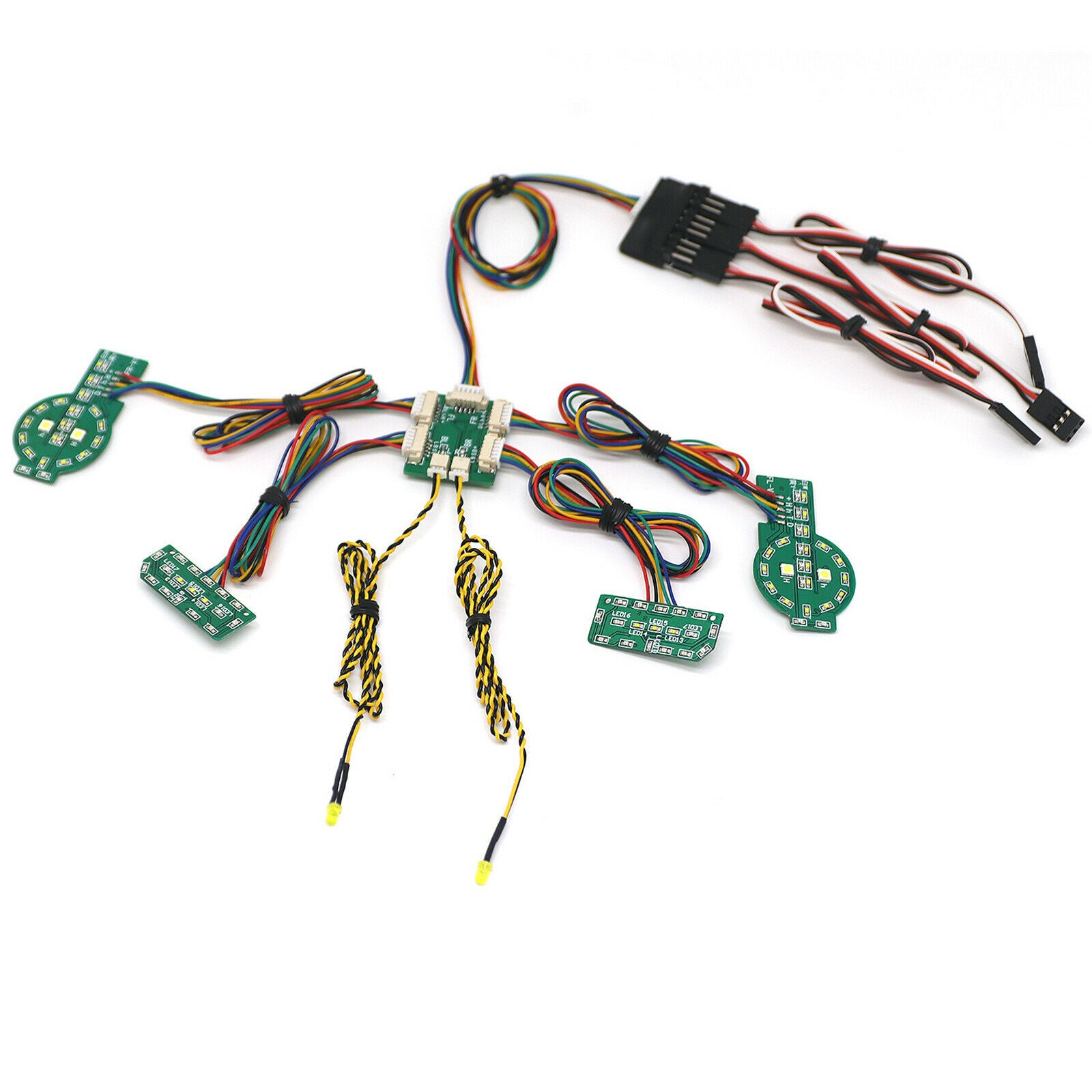 Simulation Lights Group Linkage Lights Parts for T4 Ford Bronco Crawler Car