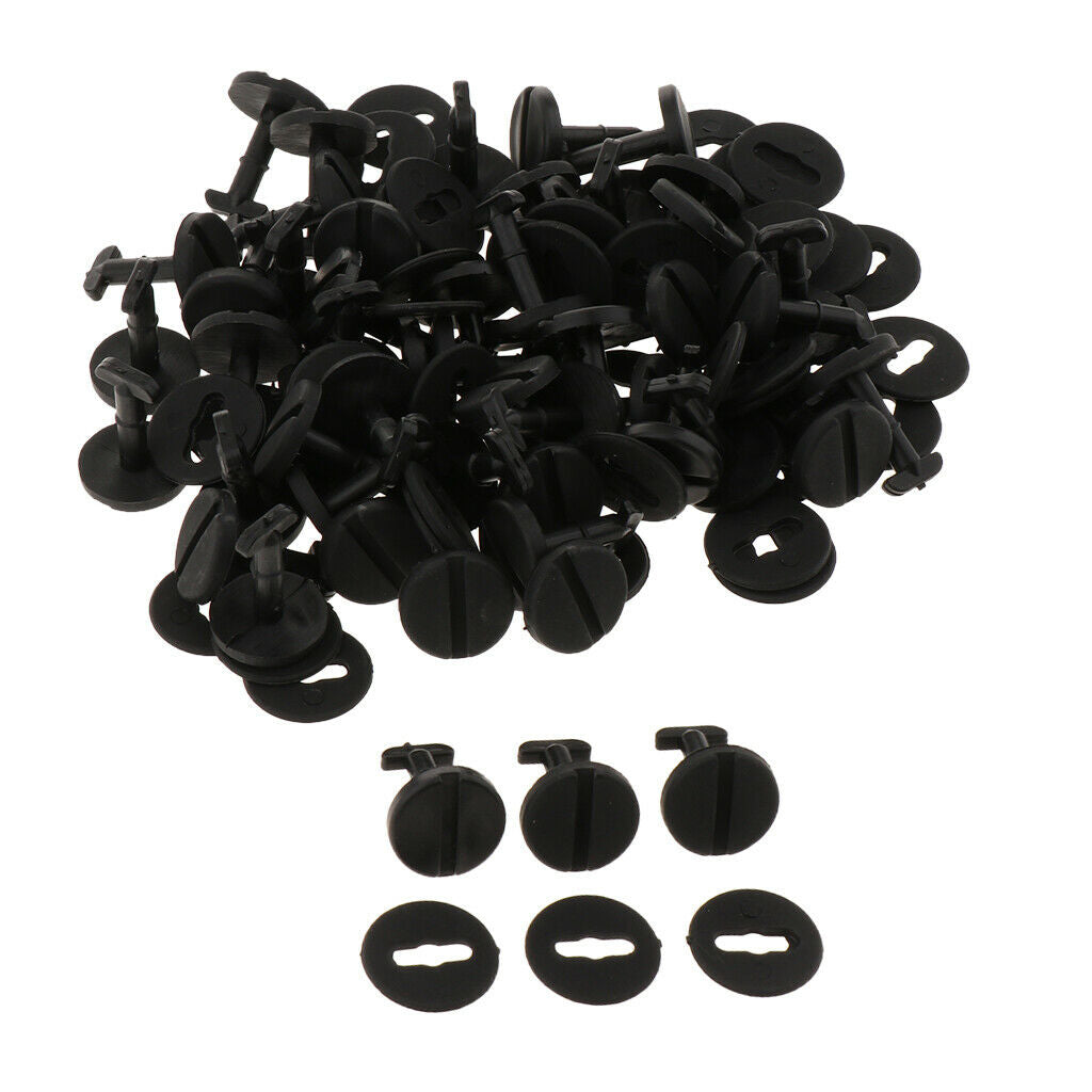 50 Pieces Push Type Car Mat Buckle Carpet Auto Fixed Clamp Rivet Foot Pad