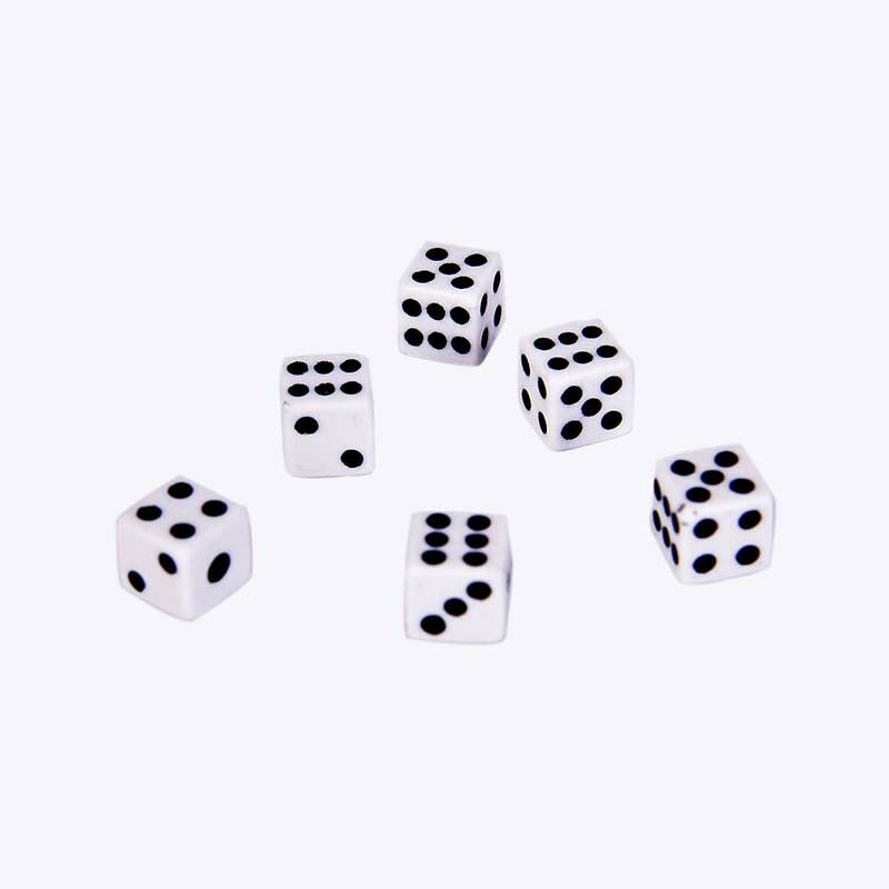 50pcs/lot 8mm Dices For Board Game Bar Gambling Game Set Club Party Acces.l8