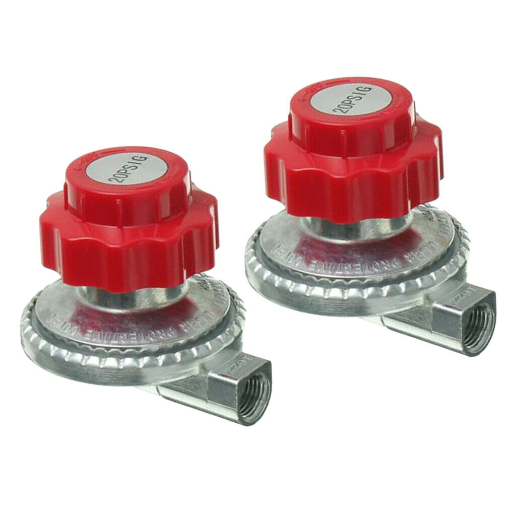 2x 0-20psi BBQ Propane Regulator Gas Heater Valve Part Stove Accessories