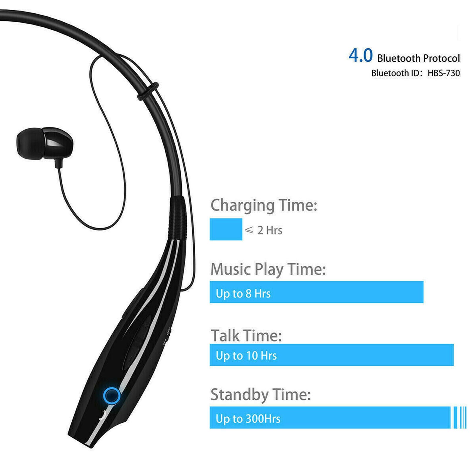 Wireless Bluetooth Headphones Headsets Earphone Neckband Earbuds With Mic