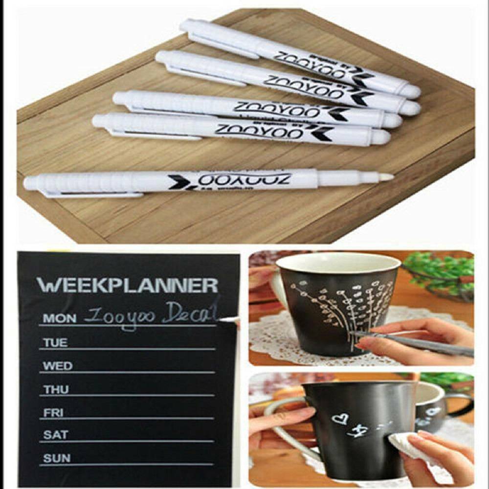 3pcs/set White Liquid Chalk Pen/Marker for Glass Windows Chalkboard Blackboard