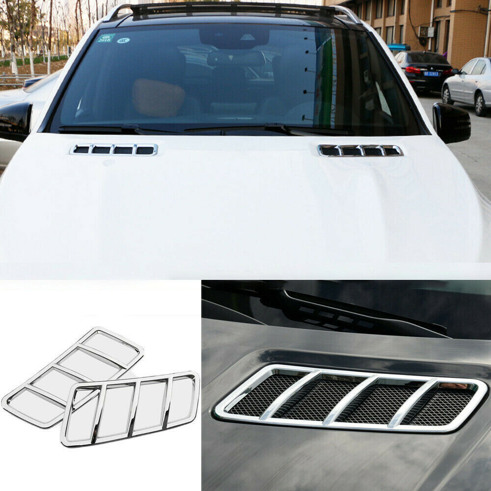 Chrome Hood Vent Trim 4pcs for Mercedes Benz ML Class W166 2012-2015 ML 350 550