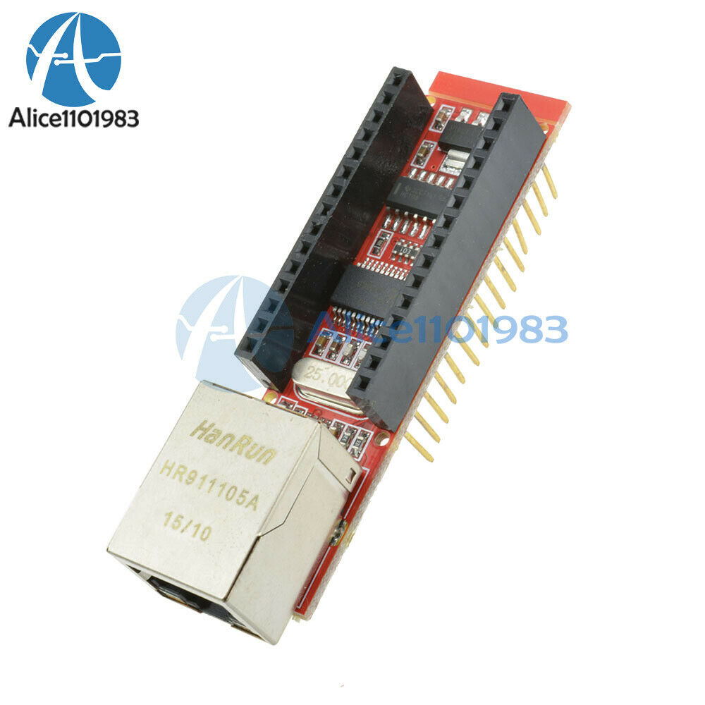 2PCS ENC28J60 Ethernet Shield For Arduino Nano V3.0 RJ45 Webserver Module