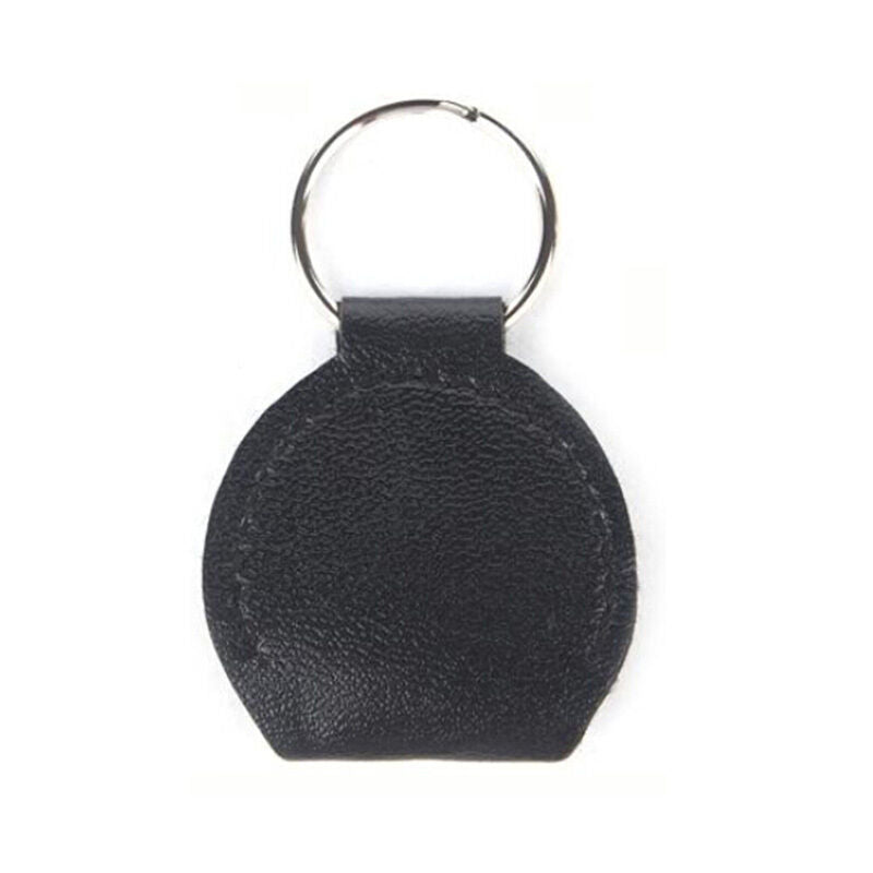 New Guitar Picks Holder Case Keychain Black Leather Plectrum Case Bag 1X G.l8