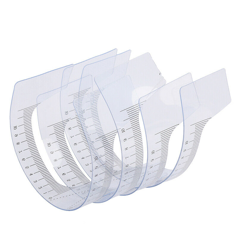 4pcs Reusable Permanent Eyebrow Ruler Tattoo Stencil Brow Grooming Measure ToSJ