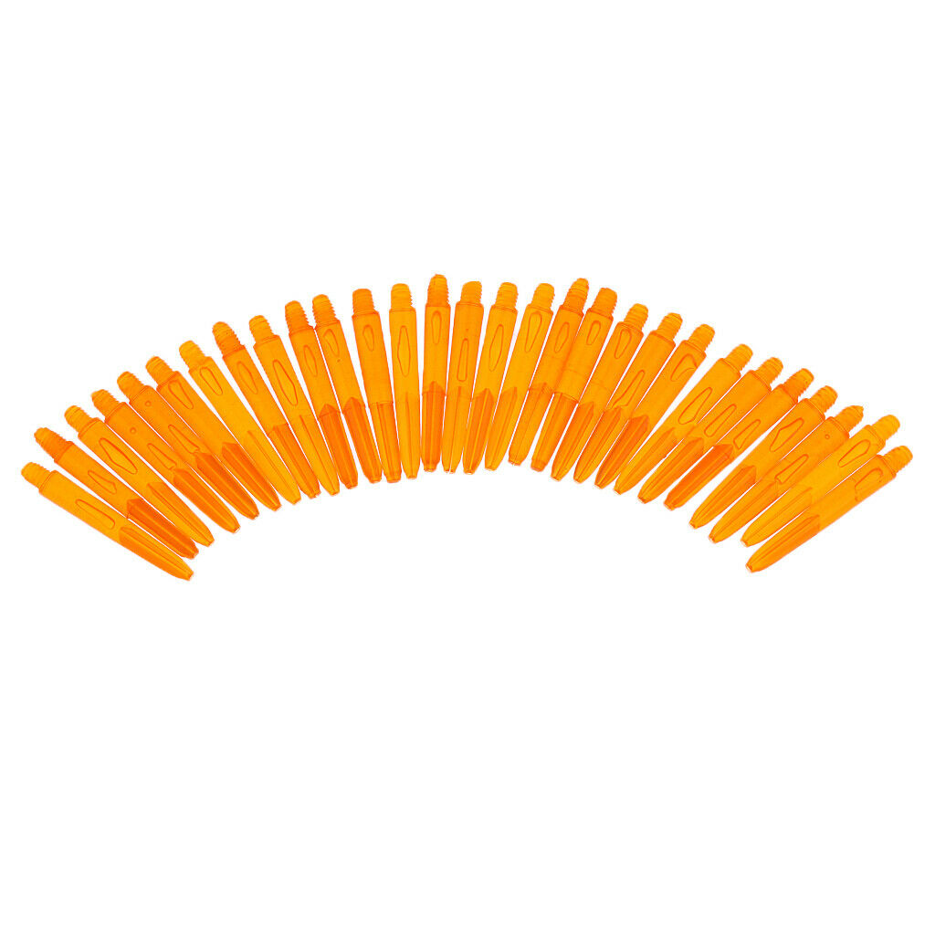 60Pcs 2BA Thread Plastic  Stems Shafts Soft Tip Darts Green & Orange