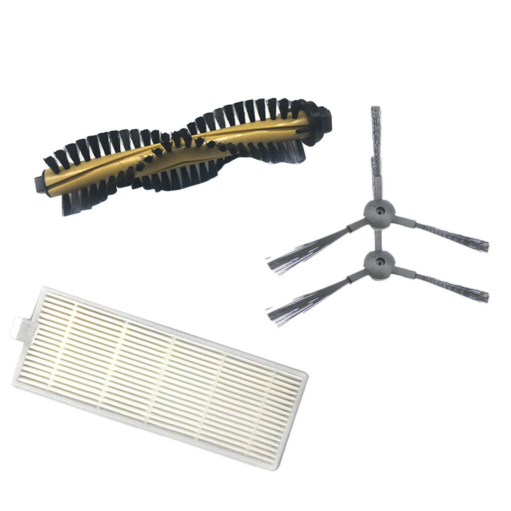 Replacement Side Brush Filter Main Brush Set for ILIFE A4