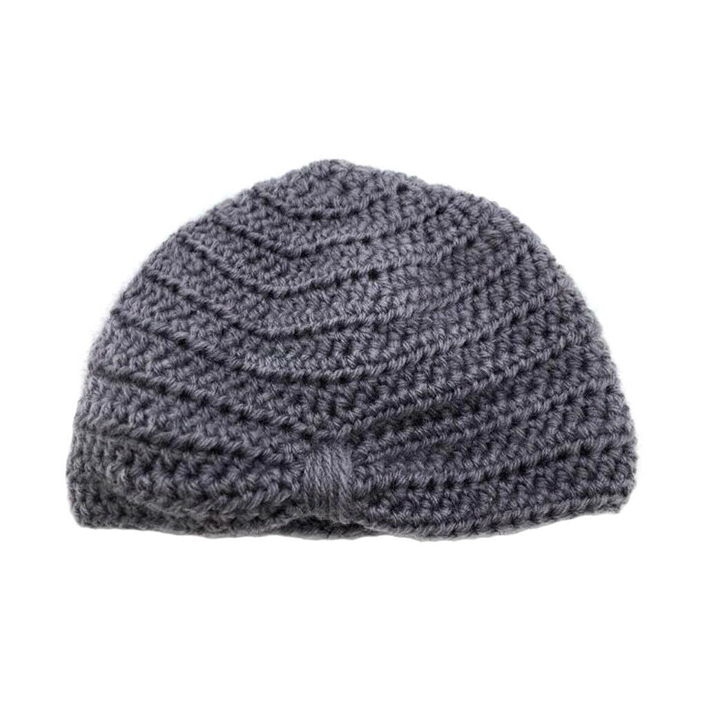 Handmade Childrens Girls Boys   Winter Hat Warmer Knitted   Grey