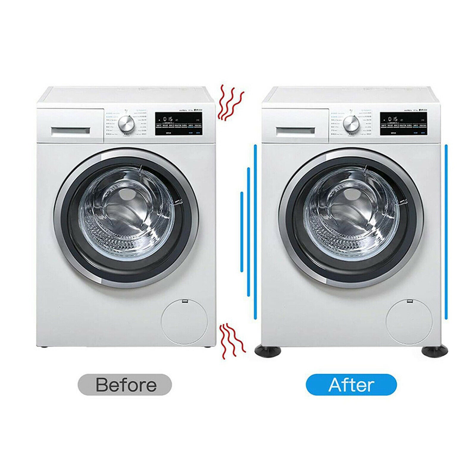 Anti Vibration Pads for Washing Machine | Non Feet Pad for Appliance 4 Pack