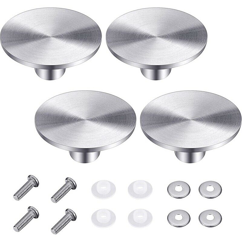 4 Sets Dutch Oven Knob Stainless Steel Replacement Knob Pot Lid Handle for LU6J5