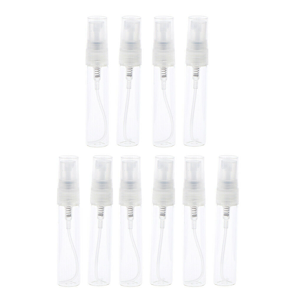 10Pcs Empty Perfume Spray Bottles Refillable Travel Fine Mist Sprayer 5ml