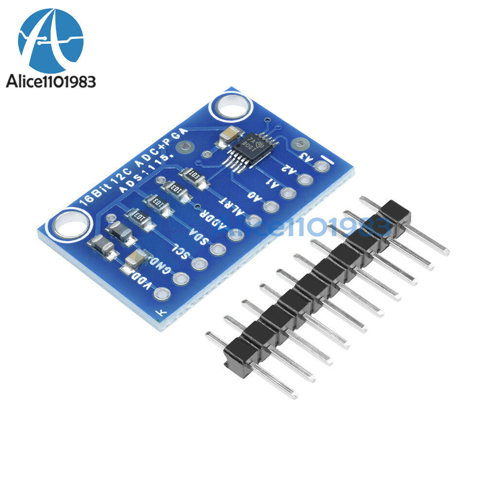 5PCS 16 Bit I2C ADS1115 Module ADC 4 channel +Pro Gain Amplifier for Arduino RPi