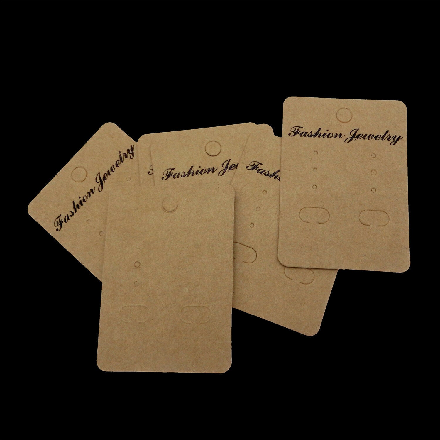 100PCS Earrings Jewelry Display Paper Cards Earrings Hanging Holder Packing