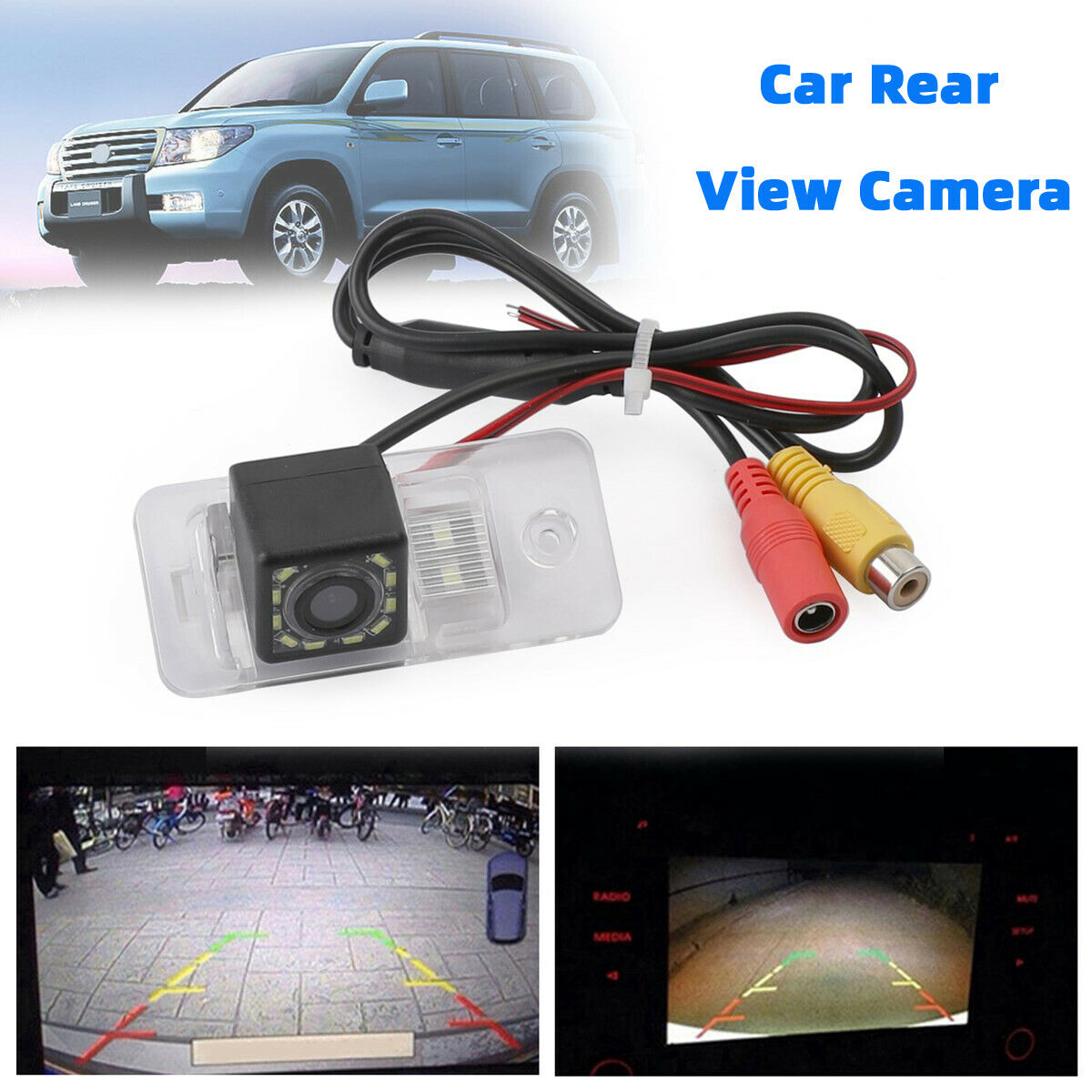 Reverse Backup Camera 12LED for Audi A8 A6 A4 A3 Q7 S5 S6 S8 RS4 RS6 A4L/Q5/A5 P