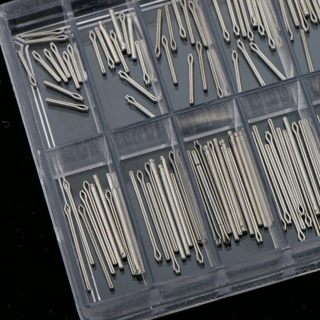180pcs Bulk 8-26mm Stainless Steel Watches Band Link Pin Assortment Tool Kit