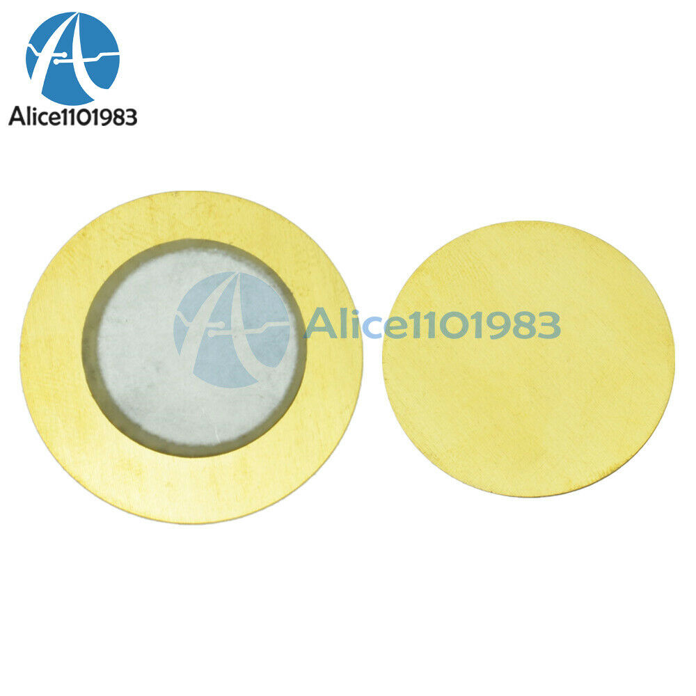 50PCS 18mm Piezo Elements Sounder Sensor Trigger Drum Disc Wire