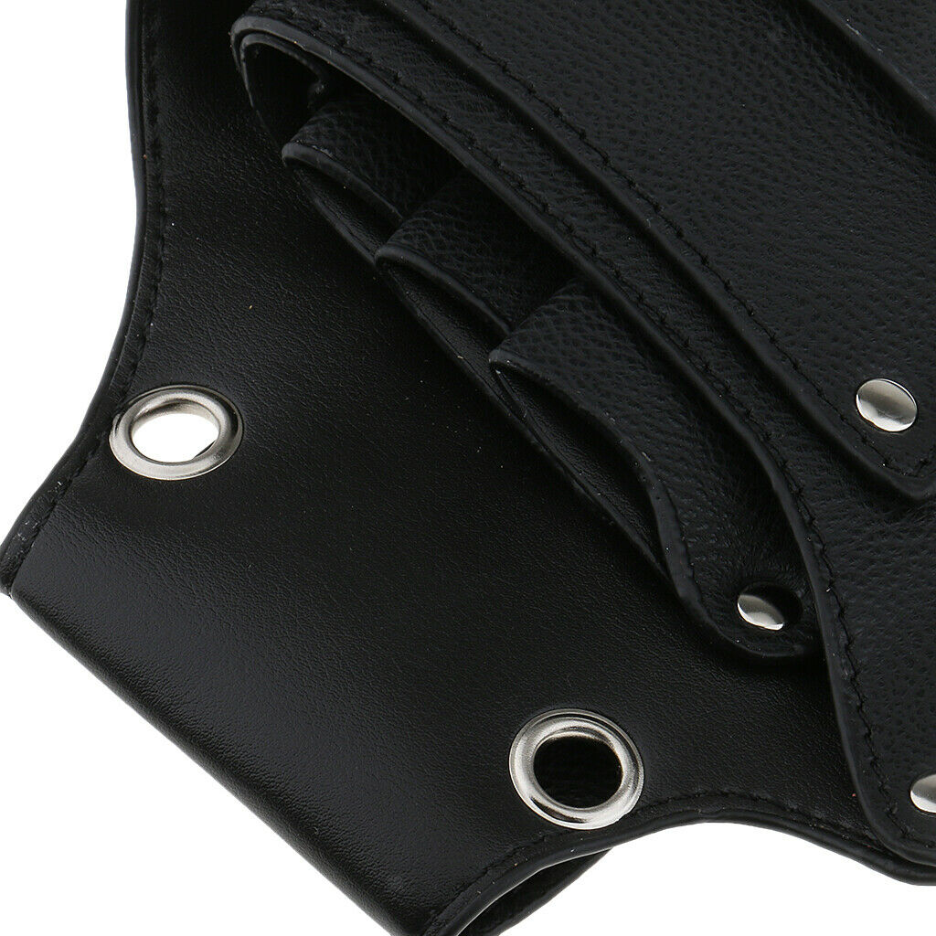 Barber Scissor Hairdressing Holster Pouch Holder Case Bag PU Leather Tool