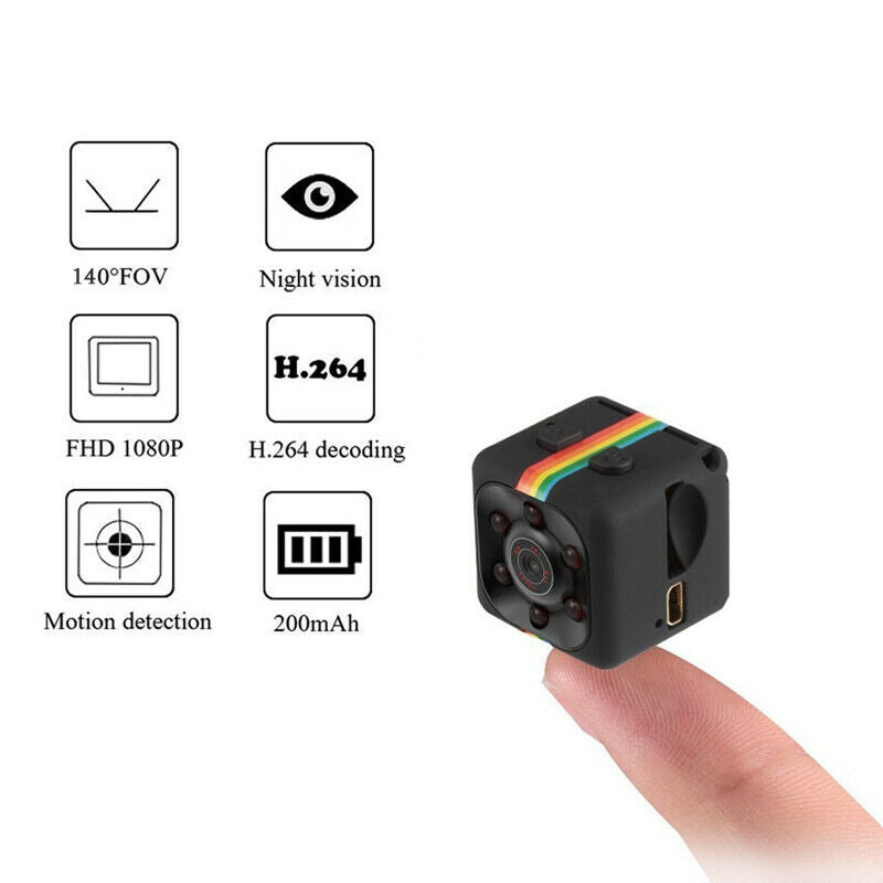 1080P Mini Car DVR Camera Spy Hidden Camcorder IR Night Vision Recorder Portable