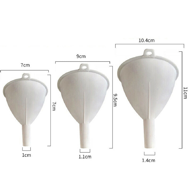 3Pcs/Set White Plastic Multifunction Separatory Funnel Kitchen To.l8