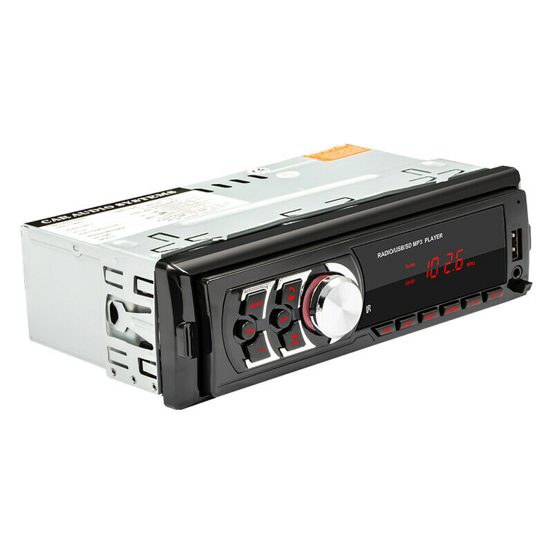 12V Universal Detachable Panel Car Bluetooth Radio FM USB MP3 Player RCA Output